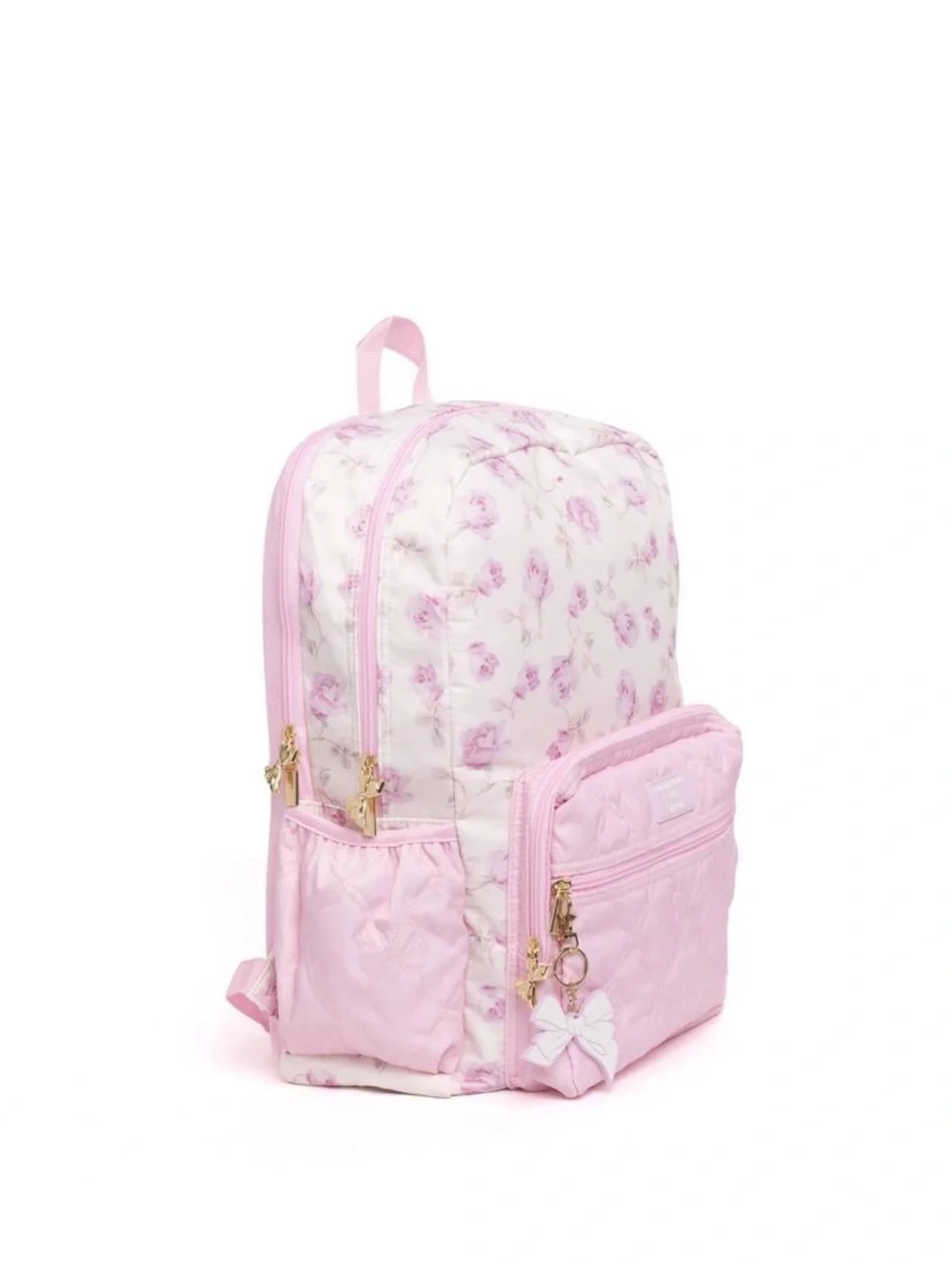 NWT LoveShackFancy x Target Yoobi Ribbon Rosa Backpack Sterling Dusk